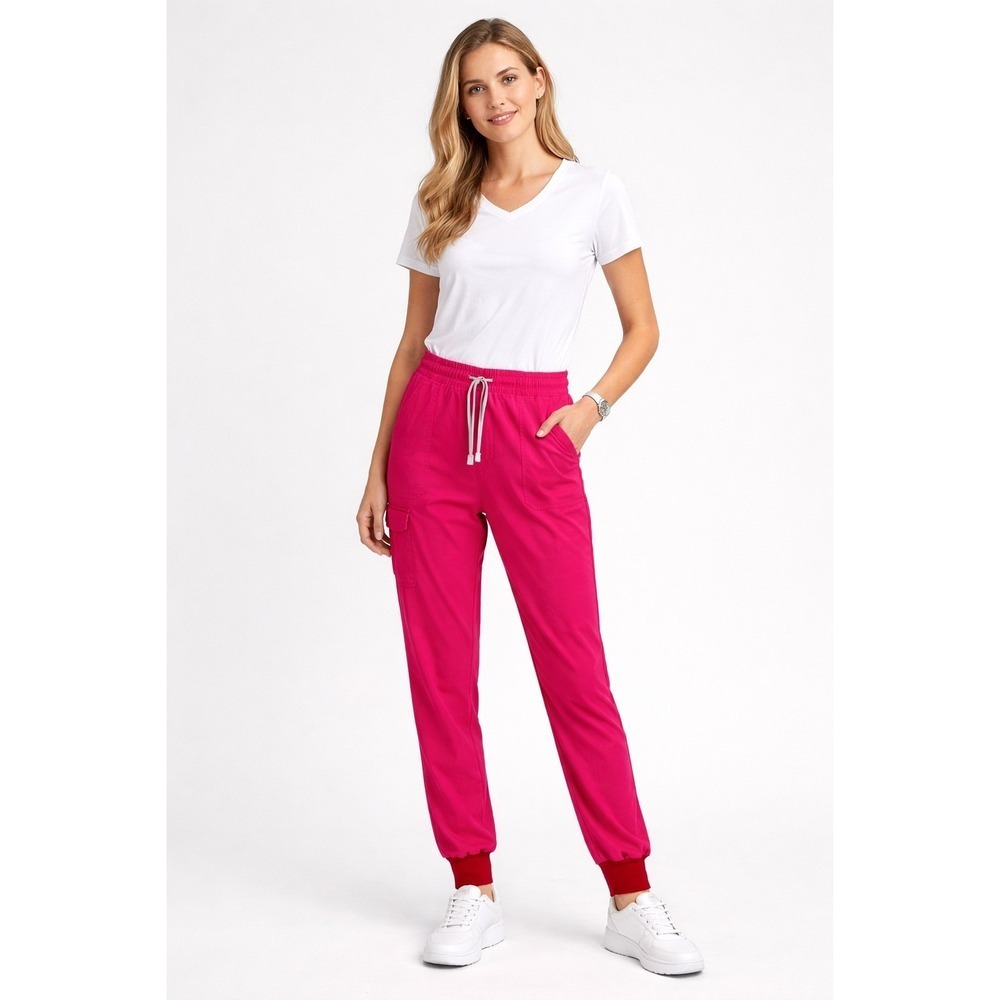 FIGS Zamora Jogger Scrub Pants Pink Technical Collection Womens Small W20SW2028
